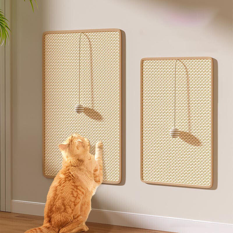 Griffoir pour chat avec balle suspendue et antidérapant