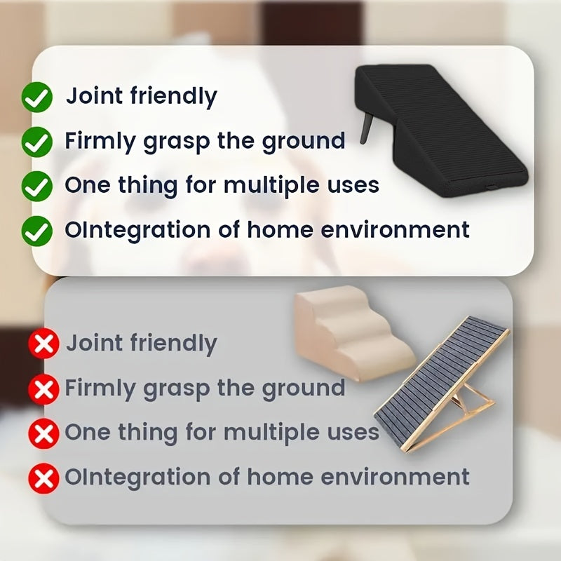 Rampe et tabouret, 2 en 1 pour chien, chat adapté pour monté facilement vers le canapé, lit