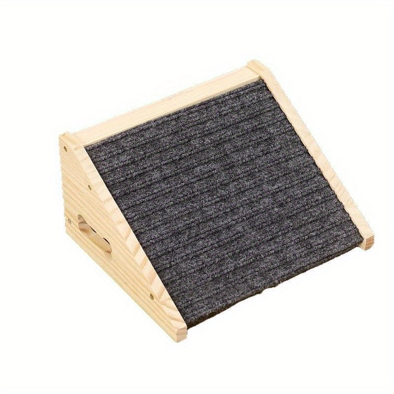 Rampe d’escalier pour chien et chat, en bois, avec anti dérapant agréable pour coussinets