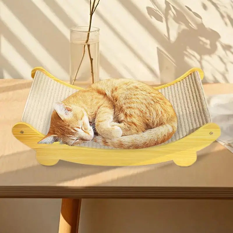 Tapis à Gratter en Sisal pour Chat – Lit Griffoir Réutilisable pour Chats Petits, Moyens et Grands