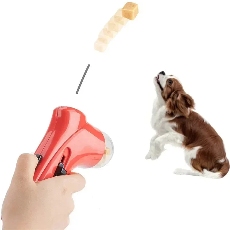 Lanceur catapulte de friandises pour chien et chat