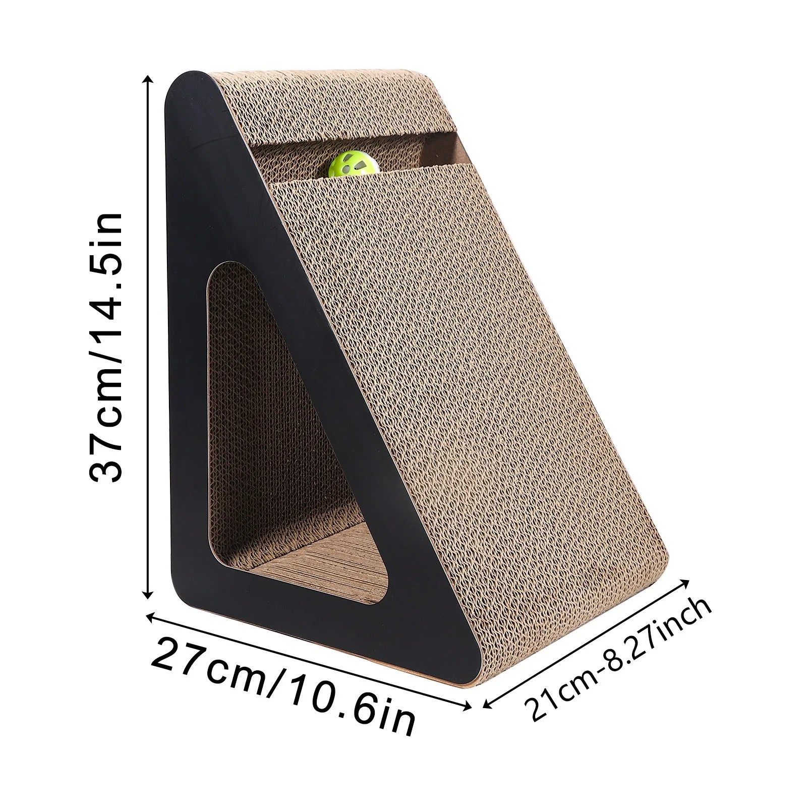 Carton à Gratter pour Chat avec Boule Rotative – Griffoir Résistant et Jouet Interactif