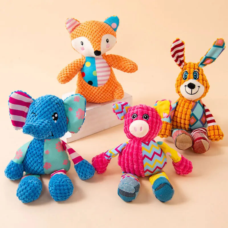 Jouet en peluche pour chiens, résistant aux morsures et sonore