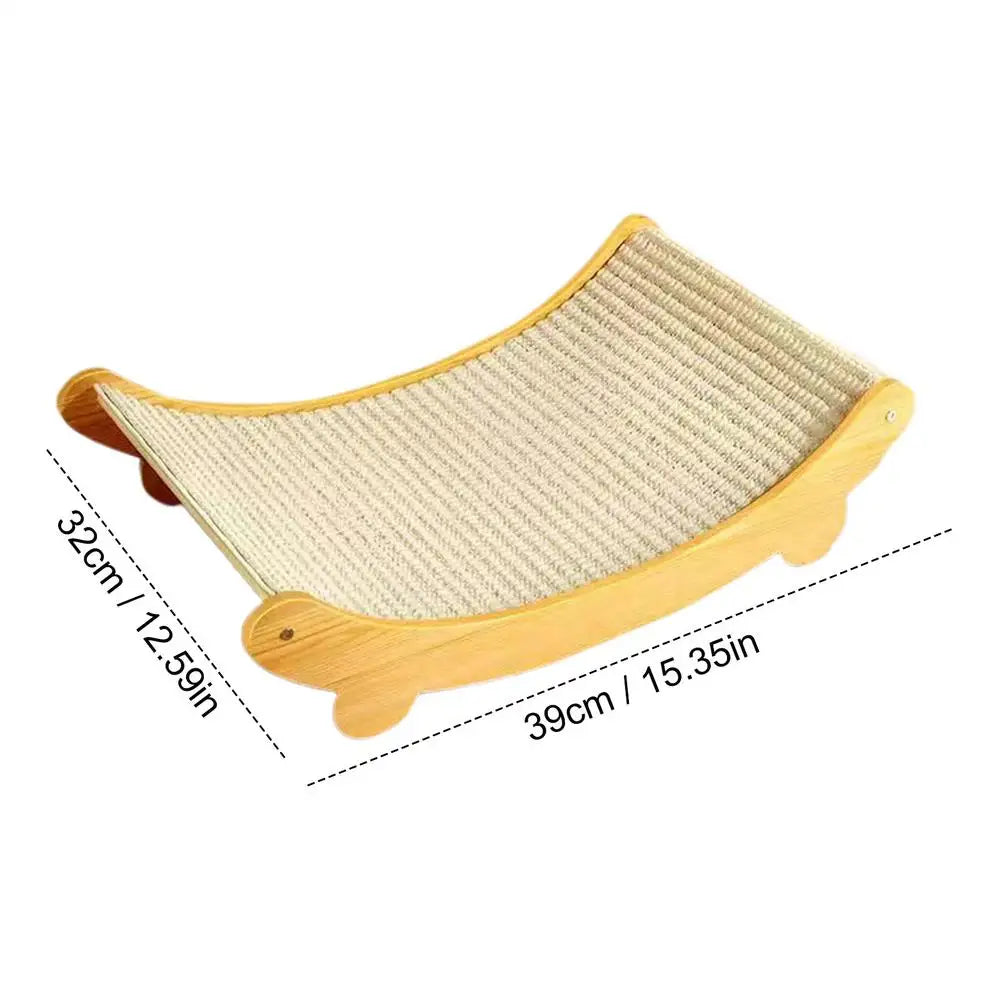 Tapis à Gratter en Sisal pour Chat – Lit Griffoir Réutilisable pour Chats Petits, Moyens et Grands