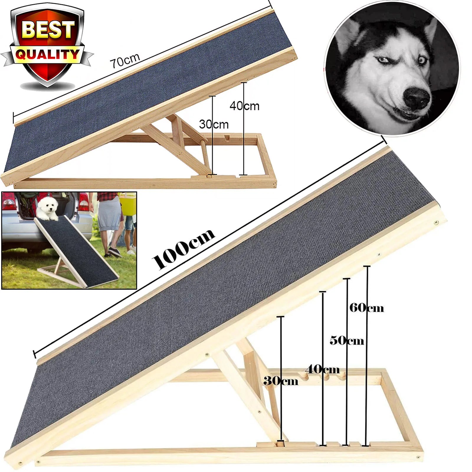 Rampe pour chat, chien sénior - Accès facile au lit et au canapé