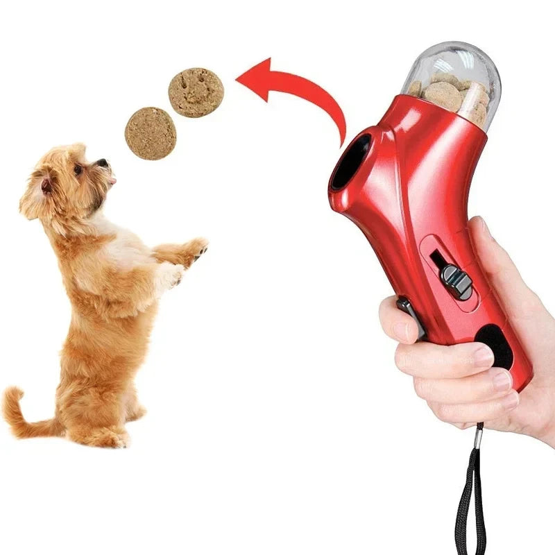 Lanceur catapulte de friandises pour chien et chat