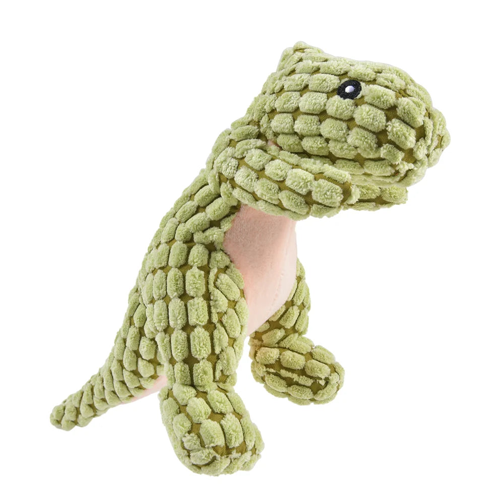 Jouets de dinosaure peluche pour chiens et chats, jouets interactifs à mâcher