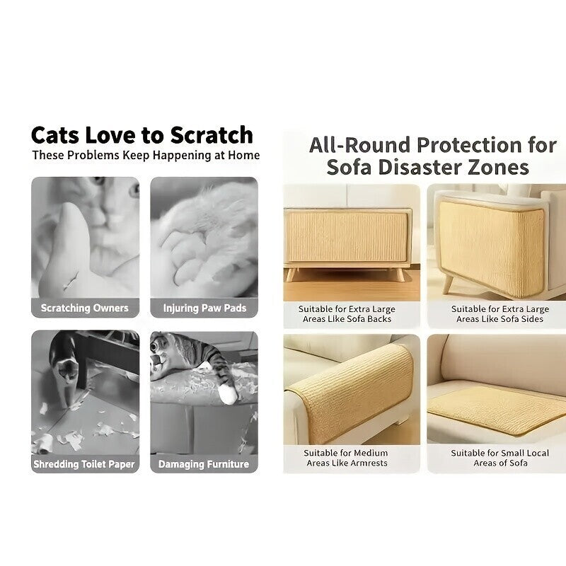 Griffoir pour chat avec balle suspendue et antidérapant