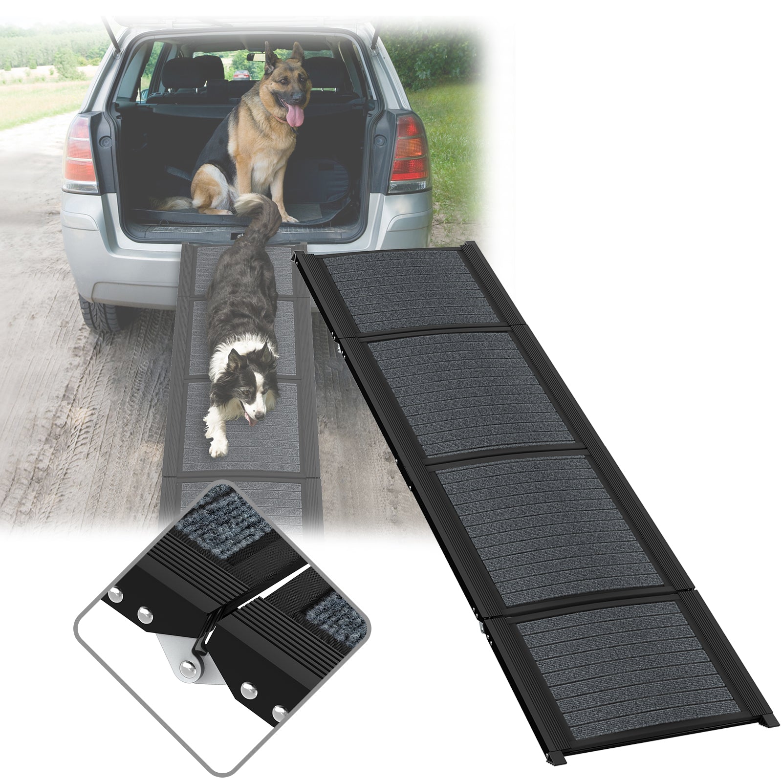 Rampe pliable de voiture pour chien, chat